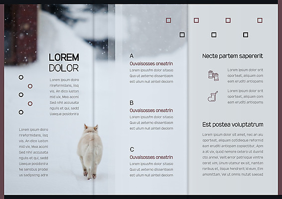 템플릿 한마리 표지디자인 북디자인 출판디자인 내지 리플렛 겨울 북커버 3단접지 팜플렛 사람없음 눈 개 이미지템플릿 AI파일 자연요소 1 계절 포유류 날씨 파일형식 벡터