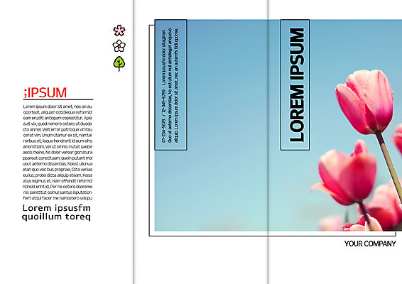 템플릿 표지디자인 북디자인 출판디자인 표지 리플렛 북커버 3단접지 자연 하늘 팜플렛 사람없음 튤립 이미지템플릿 AI파일 꽃 생태계 파일형식 벡터