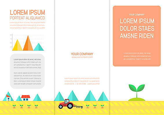 템플릿 표지디자인 북디자인 출판디자인 표지 리플렛 북커버 3단접지 자연 그래프 팜플렛 사람없음 새싹 농사 트랙터 이미지템플릿 AI파일 식물 농업 농기계 생태계 특수차량 파일형식 벡터