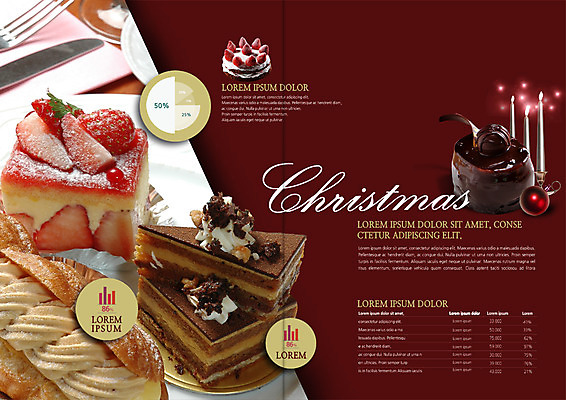 PSD 템플릿 표지디자인 북디자인 출판디자인 내지 음식 리플렛 포크 크리스마스 겨울 북커버 초 이벤트 팜플렛 사람없음 케이크 장식볼 나이프 조각케이크 이미지템플릿 식기 계절 기념일 디저트 장식 칼 파일형식