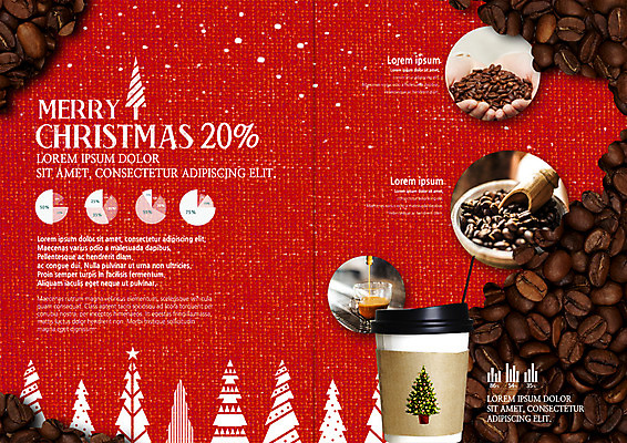PSD 템플릿 표지디자인 북디자인 손 출판디자인 내지 커피 리플렛 크리스마스 겨울 북커버 그래프 한명 이벤트 팜플렛 신체부위 크리스마스트리 원두 양손 커피잔 테이크아웃컵 이미지템플릿 1 계절 기념일 음료 잔 사람 컵 파일형식