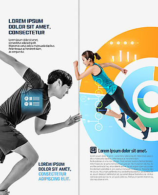 PSD 템플릿 표지디자인 북디자인 출판디자인 여자 남자 내지 리플렛 2단접지 북커버 팜플렛 20대 두명 운동복 달리기 운동 한국인 성인만 이미지템플릿 옷 모션 건강 사람 동양인 청년 파일형식