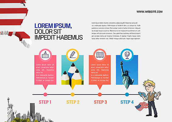PSD 템플릿 표지디자인 북디자인 출판디자인 교육 남자 내지 리플렛 북커버 한명 빌딩 팜플렛 성인 연필 미국 성조기 자유의여신상 글로벌교육 어학연수 미국지도 이미지템플릿 1 지도 북아메리카 학용품 사람 건물 글로벌 필기구 세계문화유산 국기 유학 파일형식