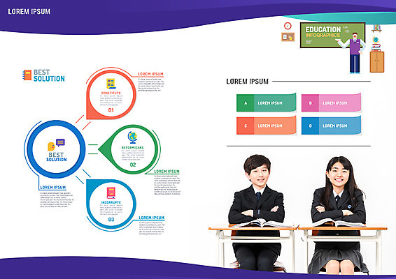 PSD 템플릿 학생 표지디자인 북디자인 출판디자인 여자 교육 남자 내지 리플렛 북커버 청소년 앉기 팜플렛 세명 한국인 책상 십대만 이미지템플릿 가구 모션 사람 동양인 파일형식