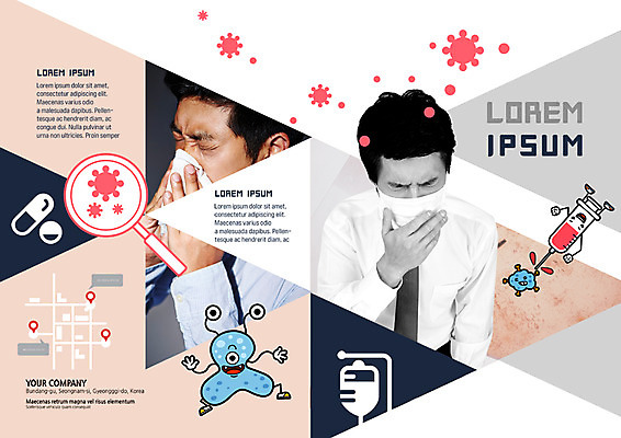 PSD 템플릿 표지디자인 북디자인 출판디자인 표지 남자 리플렛 북커버 의학 돋보기 주사기 마스크 팜플렛 20대 성인 두명 30대 한국인 감기 약도 박테리아 기침 성인남자만 이미지템플릿 지도 의료기기 사람 동양인 청년 장년 질병 남자만 성인만 파일형식