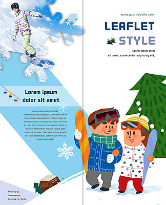 PSD 템플릿 표지디자인 북디자인 출판디자인 여자 표지 남자 리플렛 겨울 2단접지 북커버 겨울스포츠 팜플렛 20대 세명 한국인 스노우보드 이미지템플릿 계절 스포츠 사람 동양인 청년 보드_스포츠 파일형식