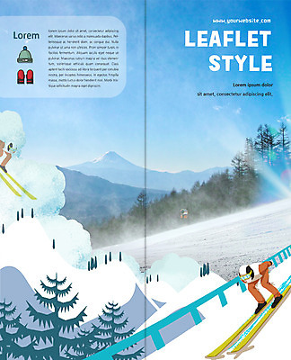 PSD 나무 템플릿 모자 표지디자인 북디자인 출판디자인 표지 남자 리플렛 겨울 2단접지 북커버 스키 겨울스포츠 스키장 산 팜플렛 성인 두명 스키장갑 성인만 이미지템플릿 식물 잡화 계절 스포츠 사람 파일형식