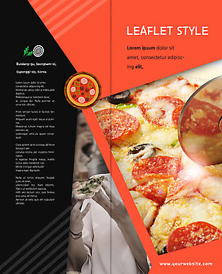 PSD 템플릿 표지디자인 북디자인 출판디자인 표지 리플렛 2단접지 북커버 피자 한명 사람 팜플렛 성인 피자칼 이미지템플릿 1 주방용품 패스트푸드 서양음식 파일형식