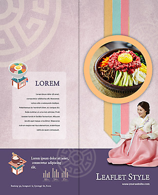 PSD 템플릿 한국전통 표지디자인 북디자인 출판디자인 여자 표지 한식 음식 리플렛 2단접지 북커버 안내 한명 앉기 팜플렛 성인 30대 한국인 한복 나물 육회 날계란 육회비빔밥 이미지템플릿 1 전통 채소 모션 한국 생고기 사람 동양인 장년 계란 전통의상 비빔밥 파일형식