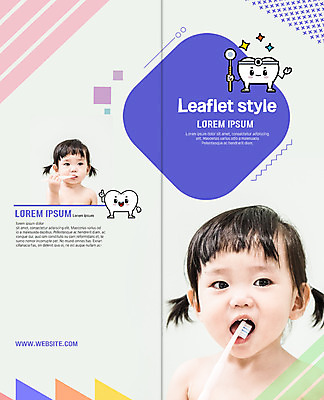 PSD 템플릿 표지디자인 북디자인 출판디자인 여자 표지 리플렛 2단접지 북커버 의학 팜플렛 두명 한국인 양치 아기 치아 칫솔 이미지템플릿 사람 동양인 위생용품 청결 소화기관 파일형식