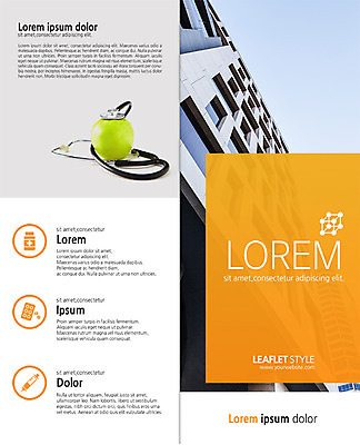 PSD 템플릿 표지디자인 북디자인 출판디자인 표지 리플렛 2단접지 북커버 의학 청진기 병원 팜플렛 사람없음 사과 이미지템플릿 과일 의료기기 파일형식