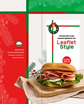 PSD 템플릿 표지디자인 북디자인 출판디자인 표지 리플렛 크리스마스 2단접지 북커버 도마 샌드위치 이벤트 팜플렛 사람없음 세일 장식리스 이미지템플릿 기념일 음식 주방용품 화환 파일형식