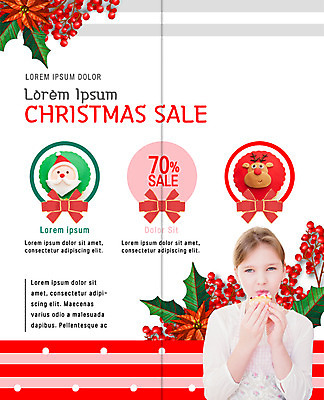 PSD 서양인 템플릿 표지디자인 북디자인 출판디자인 여자 내지 어린이 리플렛 크리스마스 2단접지 북커버 한명 이벤트 팜플렛 산타클로스 세일 루돌프 포인세티아 이미지템플릿 외국인 1 기념일 꽃 사슴 사람 파일형식