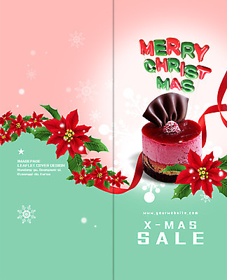PSD 템플릿 표지디자인 북디자인 출판디자인 표지 리본 리플렛 크리스마스 2단접지 북커버 이벤트 팜플렛 사람없음 세일 케이크 컵케이크 포인세티아 이미지템플릿 기념일 꽃 디저트 파일형식