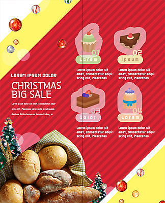 PSD 템플릿 표지디자인 북디자인 출판디자인 내지 빵 리플렛 크리스마스 2단접지 북커버 이벤트 팜플렛 사람없음 크리스마스트리 세일 케이크 장식볼 바게트 컵케이크 이미지템플릿 기념일 음식 디저트 장식 파일형식