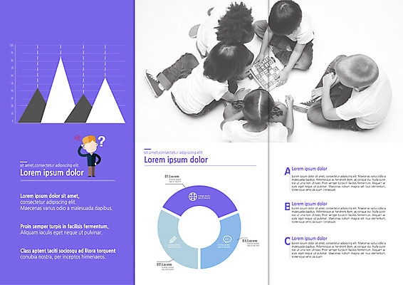 PSD 서양인 템플릿 표지디자인 북디자인 출판디자인 여자 교육 남자 내지 어린이 리플렛 북커버 3단접지 그래프 앉기 팜플렛 여러명 어린이만 이미지템플릿 외국인 다수 모션 사람 파일형식