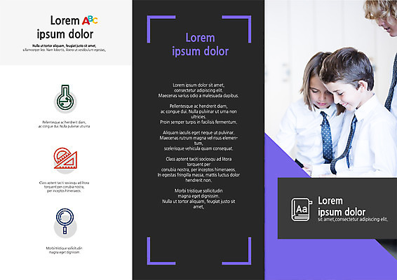 PSD 서양인 템플릿 표지디자인 북디자인 출판디자인 여자 교육 표지 남자 어린이 리플렛 북커버 3단접지 돋보기 팜플렛 세명 플라스크 삼각자 각도기 어린이만 이미지템플릿 외국인 문구용품 자 실험기구 사람 파일형식