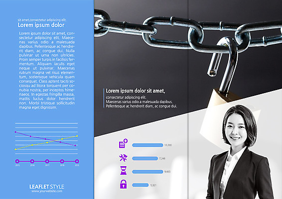 PSD 템플릿 표지디자인 북디자인 출판디자인 여자 내지 리플렛 북커버 비즈니스 3단접지 그래프 자물쇠 한명 팜플렛 20대 성인 한국인 비즈니스우먼 쇠사슬 보안 성인여자한명만 이미지템플릿 1 안전 사람 동양인 청년 직장인 여자한명만 성인여자만 파일형식