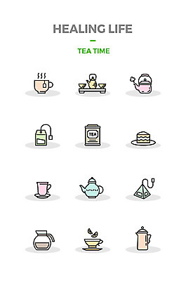 아이콘 커피 주전자 디저트 사람없음 세트 도자기 찻잔 찻주전자 힐링 홍차 티백 레몬차 티세트 2D아이콘 AI파일 음료 음식 주방용품 잔 차_음료 파일형식 벡터