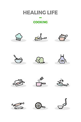 아이콘 도마 요리사모자 요리 사람없음 세트 앞치마 당근 프라이팬 냄비 계란프라이 힐링 국 소금 거품기 밀대 주방장갑 2D아이콘 AI파일 모자_잡화 음식 장갑 주방용품 뿌리채소 요리사 솥 계란요리 파일형식 벡터