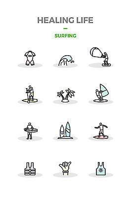 아이콘 옷 파도 손짓 여러명 신체부위 세트 야자수 윈드서핑 서핑보드 서핑 약속 힐링 구명조끼 2D아이콘 AI파일 나무 바다 다수 모션 사람 수상스포츠 보드_스포츠 구조용품 파일형식 벡터
