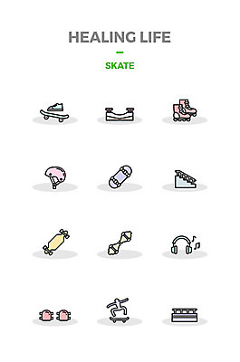 아이콘 한명 세트 계단 점프 헤드셋 스케이트보드 보드 롤러블레이드 헬멧 보호장비 힐링 보드장비 2D아이콘 AI파일 1 스포츠용품 스포츠 음향기기 모션 사람 취미 헤드폰 장비 보드_스포츠 파일형식 벡터