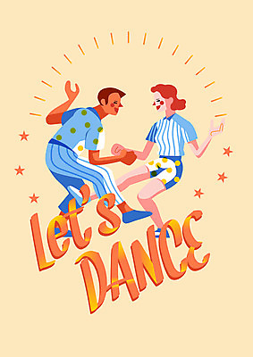 전신 여자 남자 포스터 별 일러스트 성인 두명 손잡기 축제 춤 즐거움 국내일러스트 AI파일 자연요소 감정 모션 문화예술 사람 파일형식 벡터