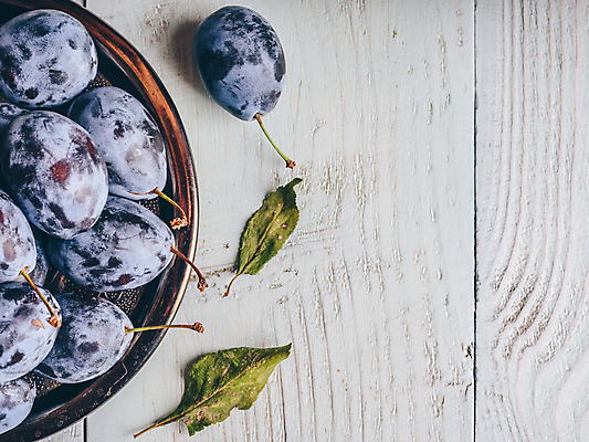 포토 JPG 해외이미지 접시 잎 실내 사람없음 하이앵글 서양자두 카피스페이스 나무배경 해외202004 해외포토 식물 식기 뷰포인트 백그라운드 내부 공백 파일형식 이미지허브