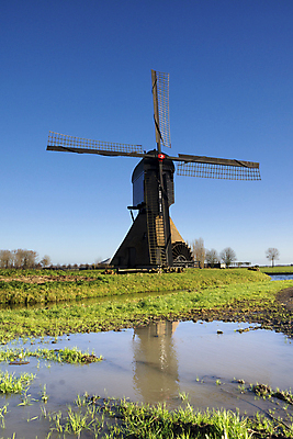 포토 JPG 해외이미지 호수 자연 하늘 풍경 사람없음 물 반사 풍차 시골 연못 네덜란드 천연기념물 방앗간 배수구 해외202004 해외포토 자연요소 유럽 생태계 파일형식 이미지허브