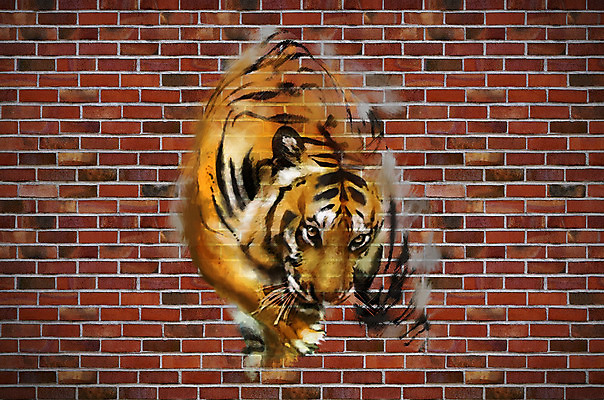 포토 JPG 해외이미지 동물 외관 야생동물 벽 백그라운드 패턴 오렌지 벽지 표면 추상 벽돌 미술 사람없음 장식 빨간색 컬러풀 호랑이 그림 질감 해외202004 해외포토 컬러 무늬 과일 포유류 문화예술 파일형식 이미지허브