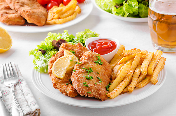 포토 JPG 해외이미지 접시 음식 백그라운드 부분 감자 파슬리 육류 돼지고기 스테이크 요리 사람없음 식사 저녁식사 치킨 샐러드 튀김 감자튀김 흰색 시골 신선 비엔나 상추 자르기 굽기 레몬 유기농 프랑스어 점심식사 고립 등심 바이오 빵가루 송아지고기 오리지널 해외202004 해외포토 문자 식기 웰빙 컬러 채소 과일 식재료 모션 서양음식 오스트리아 구이 닭고기요리 파일형식 이미지허브