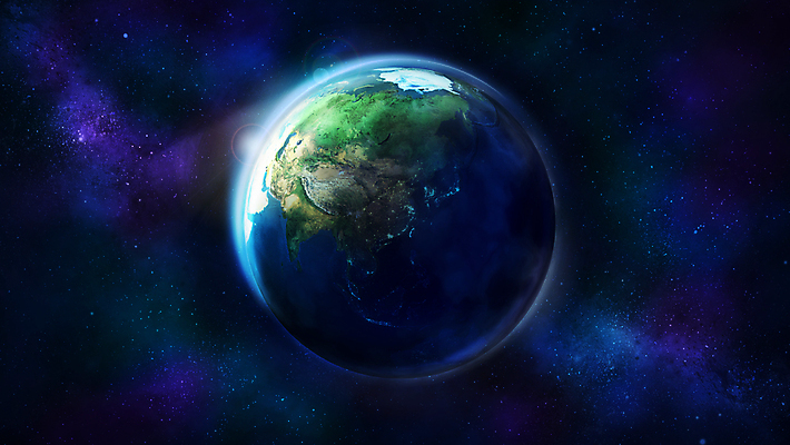 JPG 해외이미지 지구 일러스트 사람없음 파란색 우주 해외202004 해외일러스트 컬러 파일형식 이미지허브