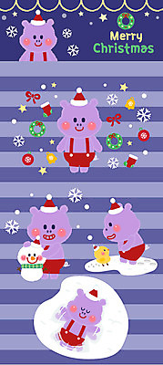 동물 캐릭터 동물캐릭터 크리스마스장식 크리스마스 겨울 여러마리 일러스트 눈사람 천사 병아리 사람없음 눈 하마 크리스마스리스 일러캐릭터 AI파일 자연요소 계절 기념일 다수 포유류 조류 날씨 화환 파일형식 벡터