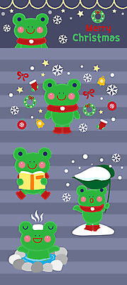 동물 캐릭터 동물캐릭터 크리스마스장식 크리스마스 겨울 여러마리 일러스트 우산 나뭇잎 개구리 사람없음 책 독서 온천 눈 크리스마스리스 일러캐릭터 AI파일 자연요소 계절 기념일 다수 잎 날씨 양서류 스파 화환 파일형식 벡터