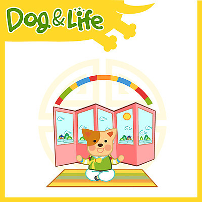 한마리 일러스트 새해 사람없음 복 개 한복 신년캐릭터 병풍 2018년 무술년 국내일러스트 일러캐릭터 AI파일 캐릭터 1 한국전통 포유류 한자 전통의상 연도 파일형식 벡터