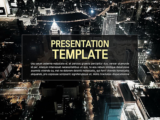 템플릿 야경 비즈니스 그래프 빌딩 사람없음 건물 빛 세트 PPT 프레젠테이션 문서템플릿 문서 8P 이미지템플릿 건축물 야간 파일형식 풍경_경치