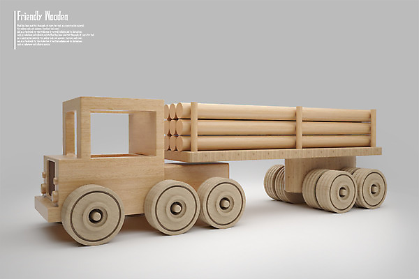 PSD 나무 편집이미지 교통수단 사람없음 목재 장난감 3D소스 3D 트럭 디지털합성 수송차 편집3D 식물 교통 재료 자동차 특수차량 파일형식