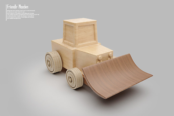 PSD 나무 편집이미지 교통수단 사람없음 목재 장난감 3D소스 3D 불도저 디지털합성 편집3D 식물 교통 재료 중장비 파일형식