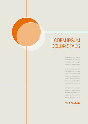 템플릿 표지 선 사람없음 주황색 원형 프레젠테이션 문서템플릿 서식 레이아웃 문서 제안서 이미지템플릿 AI파일 도형 컬러 파일형식 벡터