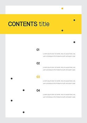 템플릿 내지 사람없음 노란색 점 프레젠테이션 문서템플릿 서식 레이아웃 문서 제안서 목차 이미지템플릿 AI파일 컬러 파일형식 벡터
