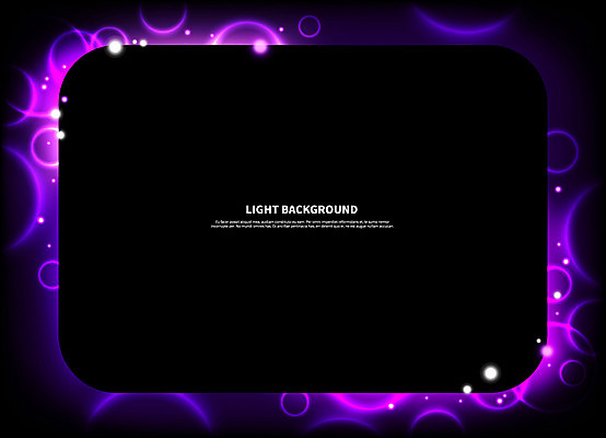 도형 백그라운드 일러스트 디지털백그라운드 검은배경 프레임 사람없음 빛 디지털 사각형 보라색 원형 프레임일러스트 네온아트 국내일러스트 AI파일 컬러 검은색 네온 파일형식 벡터