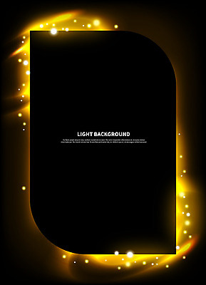 도형 백그라운드 일러스트 디지털백그라운드 검은배경 프레임 사람없음 빛 노란색 디지털 사각형 프레임일러스트 네온아트 국내일러스트 AI파일 컬러 검은색 네온 파일형식 벡터