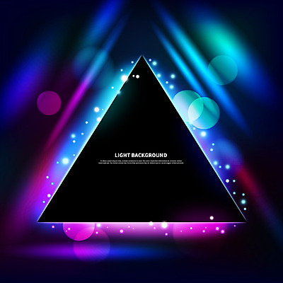 도형 백그라운드 일러스트 디지털백그라운드 검은배경 프레임 사람없음 빛 디지털 삼각형 프레임일러스트 네온아트 국내일러스트 AI파일 검은색 네온 파일형식 벡터