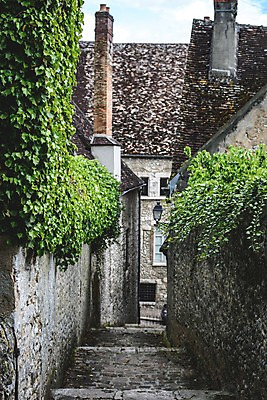 포토 JPG 주간 유럽 유럽풍경 주택 풍경 사람없음 야외 건물 프랑스 골목길 담쟁이덩굴 파리_프랑스 국내포토 자연요소 건축물 나라 길 덩굴 파일형식