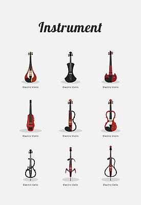 아이콘 악기 사람없음 세계 바이올린 전자 첼로 2D아이콘 AI파일 음악 현악기 파일형식 벡터 찰현악기