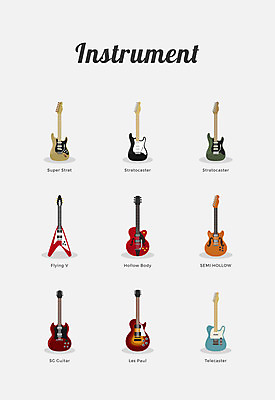 아이콘 악기 사람없음 세계 기타 일렉기타 2D아이콘 AI파일 음악 현악기 파일형식 벡터