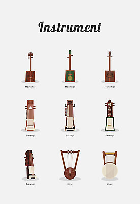 아이콘 악기 현악기 사람없음 세계 머린호르 키라르 2D아이콘 AI파일 음악 파일형식 벡터