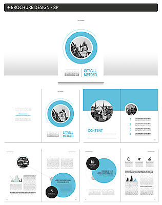 템플릿 유럽 ZIP 여행 팜플렛 사람없음 원형 인디자인 INDD 이미지템플릿 도형 나라 파일형식