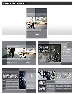 템플릿 남자 ZIP 팜플렛 20대 성인 세명 자전거 한국인 성인남자만 인디자인 INDD 이미지템플릿 사람 동양인 청년 바이크 남자만 성인만 파일형식