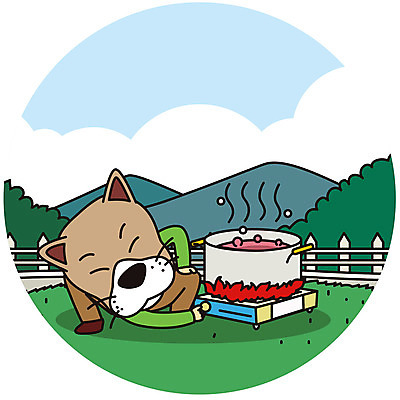 한마리 공원 음식 일러스트 의인화 잔디 사람없음 예절 개 공공장소 매너 취사 국내일러스트 AI파일 식물 1 공공시설 포유류 장소 요리중 파일형식 벡터